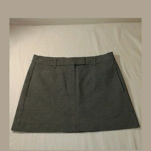Theory Mini Skirt cotton blend micro houndstooth